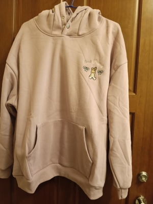 韓版 奧立絨 兔子耳朵帽T 厚刷毛 寬鬆版型